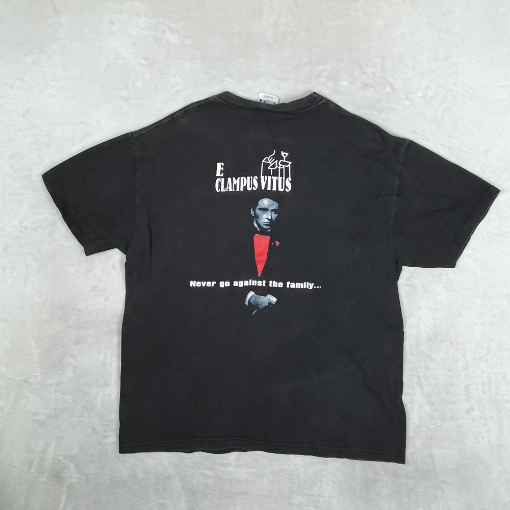 Vintage E Clampus Vitus T-Shirt Mens Large Black Pocket Godfather Graphic Tee